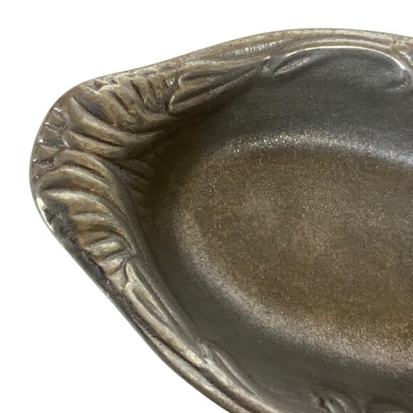 Vintage Wilton Armetale Pewter Set of 2 Oval Serving Dishes Individual Casserole - Picture 7 of 9